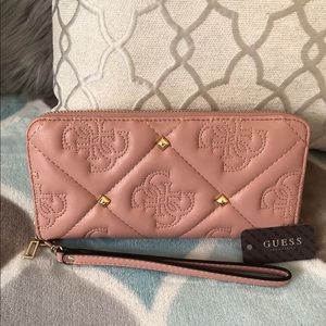 PINK ZIP AROUND WALLET BY GUESS 💗